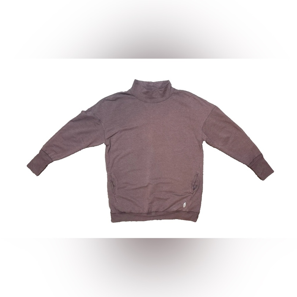 💜 Free People Softly Structured Oversized Knit Tunic – Dusty Mauve – Small 💜